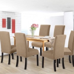 Set 6 huse pentru scaune - MARO DESCHIS