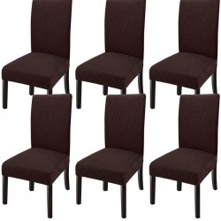 Set 6 huse pentru scaune - MARO INCHIS