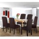 Set 6 huse pentru scaune - MARO INCHIS