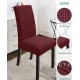 Set 6 huse pentru scaune - ROSU BORDO