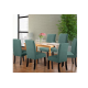 Set 6 huse pentru scaune - VERNIL TURCOAZ Set 6 huse pentru scaune - VERNIL TURCOAZ