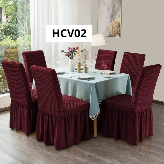 SET 6 HUSE CREPONATE CU VOLANE PENTRU SCAUNE BORDO COD HCV02 SET 6 HUSE CREPONATE CU VOLANE PENTRU SCAUNE BORDO COD HCV02