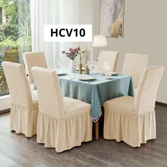 SET 6 HUSE CREPONATE CU VOLANE PENTRU SCAUNE CREM UNT COD HCV10 SET 6 HUSE CREPONATE CU VOLANE PENTRU SCAUNE CREM UNT COD HCV10