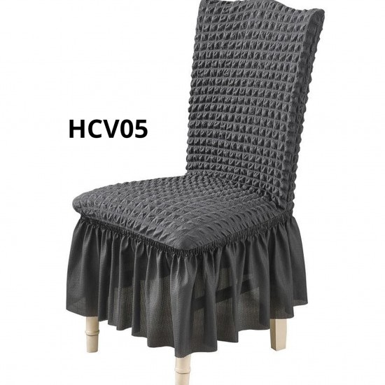 SET 6 HUSE CREPONATE CU VOLANE PENTRU SCAUNE GRI INCHIS COD HCV05 SET 6 HUSE CREPONATE CU VOLANE PENTRU SCAUNE GRI INCHIS COD HCV05