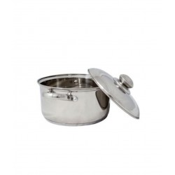 Cratita din Inox cu Capac din Inox, 28 cm , 8.70 l, Grunberg Gr1928