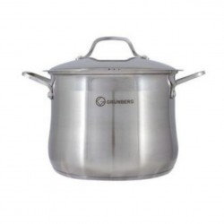 Oala inox cu capac 20cm, 5.5 litri,GRUNBERG, GR 3120