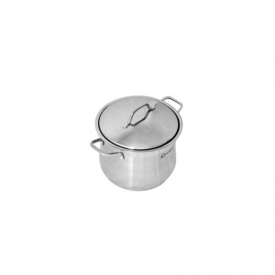 Oala inox cu capac 20cm, 5.5 litri,GRUNBERG, GR 3120