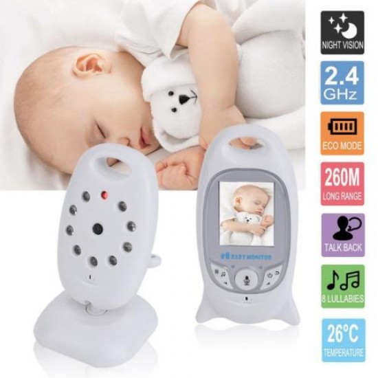 Video monitor camera VB601 Wireless, Baby Monitor, Night Vision, Microfon, Monitorizare temperatura, Alb - Articole copii - oferit de sellsell.ro Video monitor camera VB601 Wireless, Baby Monitor, Night Vision, Microfon, Monitorizare temperatura, Alb - Articole copii - oferit de sellsell.ro