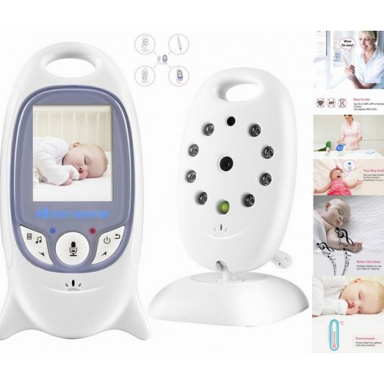 Video monitor camera VB601 Wireless, Baby Monitor, Night Vision, Microfon, Monitorizare temperatura, Alb - Articole copii - oferit de sellsell.ro Video monitor camera VB601 Wireless, Baby Monitor, Night Vision, Microfon, Monitorizare temperatura, Alb - Articole copii - oferit de sellsell.ro