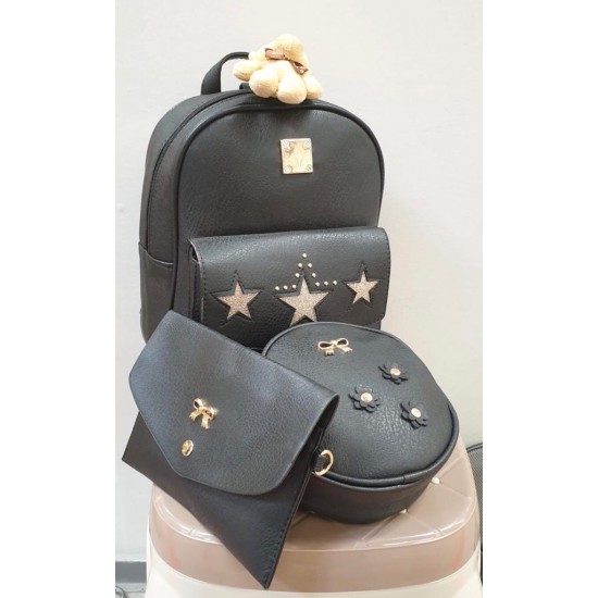 Set Rucsac All Black 3 piese Set Rucsac All Black 3 piese