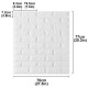 TAPET AUTOADEZIV 3D CU ASPECT DE CARAMIDA 77 cm x 70 cm SET 5 panouri