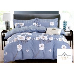 Lenjerie de Pat dublu Casa New Fashion BUMBAC 100% cu 4 piese cod B-707