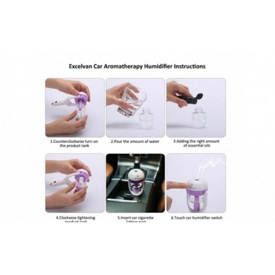 Difuzor de uleiuri esentiale, umidificator si purificator aer - Auto&Moto - oferit de sellsell.ro