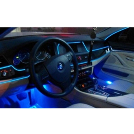 Fir cu neon pentru lumina ambientala - rosu, albastru sau galben - Auto&Moto - oferit de sellsell.ro