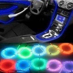 Pachet 4 Leduri jante + Fir cu neon pentru lumina ambientala: rosu, albastru sau galben Pachet 4 Leduri jante + Fir cu neon pentru lumina ambientala: rosu, albastru sau galben