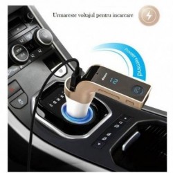 Pachet Modulator FM Hands Free Bluetooth 4 in 1+ Cadou 4 leduri jante, 12 baterii incluse Pachet Modulator FM Hands Free Bluetooth 4 in 1+ Cadou 4 leduri jante, 12 baterii incluse