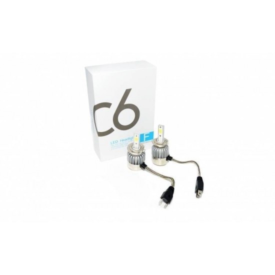 Set 2 becuri Auto, H7 LED, bec racire ventilatie , lumina xenon - Auto&Moto - oferit de sellsell.ro