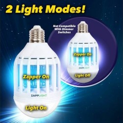 Bec LED 60W & lampa UV anti-tantari, insecte
