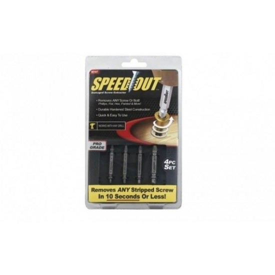 Set de 4 extractoare, "Speed Out", pentru suruburi rupte - Scule și unelte - oferit de sellsell.ro