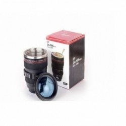 Cana-termos in forma de obiectiv foto