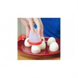 Set Egglettes, 4 forme din silicon pentru gatit oua fara coaja