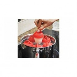 Set Egglettes, 4 forme din silicon pentru gatit oua fara coaja