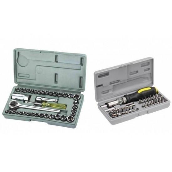 Trusa tubulare 40 piese + kit surubelnita 41 in 1 - Scule și unelte - oferit de sellsell.ro