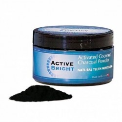 Pudra activa din nuca de cocos - pentru albirea dintilor