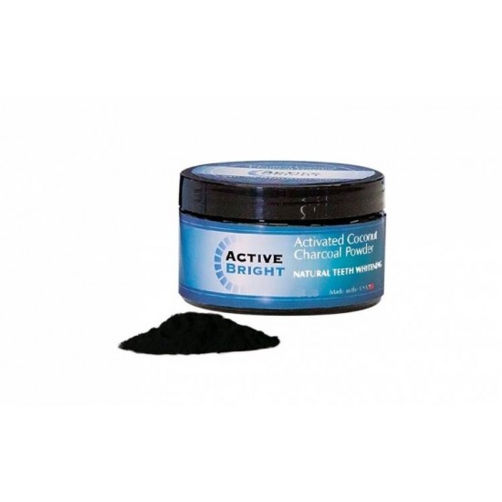 Pudra activa din nuca de cocos - pentru albirea dintilor - Îngrijire dentară - oferit de sellsell.ro