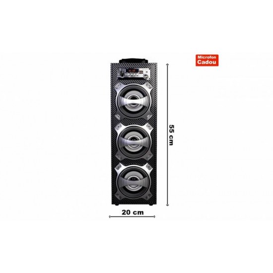 Boxa Bluetooth Portabila 45W, Karaoke, Radio, Card, USB, MP3 Microfon - Casă și Grădină - oferit de sellsell.ro