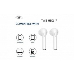 Casti i7 TWS, True Wireless, Bluetooth, incarcator incorporat