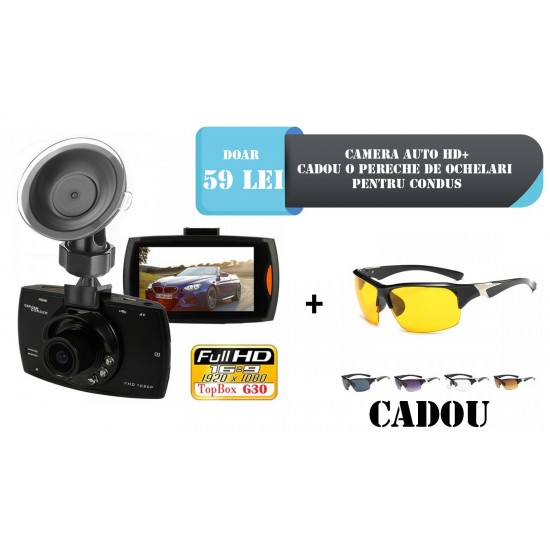 Camera auto portabila HD 1920*1080 + CADOU O PERECHE DE OCHELARI  PENTRU CONDUS - Auto&Moto - oferit de sellsell.ro