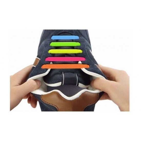 Set 16 sireturi multicolore UNISEX, elastice, din silicon - Articole copii - oferit de sellsell.ro