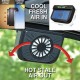 Ventilator solar pentru masina Auto fan - Auto&Moto - oferit de sellsell.ro