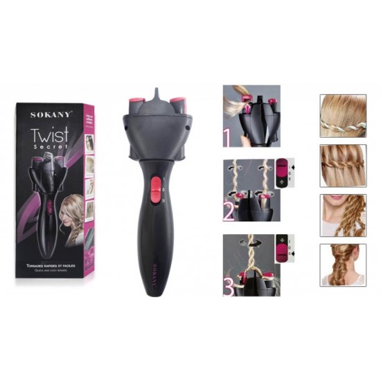 Aparat rasucitor pentru impletit parul Twist Secret - Îngrijirea părului - oferit de sellsell.ro Aparat rasucitor pentru impletit parul Twist Secret - Îngrijirea părului - oferit de sellsell.ro