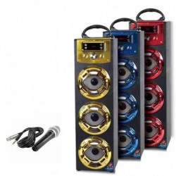 Boxa Bluetooth portabila 3 difuzoare, MX-103, microfon inclus Boxa Bluetooth portabila 3 difuzoare, MX-103, microfon inclus