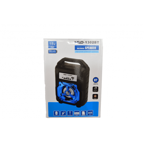 Boxa portabila Hsd BT 1302, bluetooth, radio FM, redare MP3, SD, USB, led cu schimbare culoare - Boxe audio - oferit de sellsell.ro Boxa portabila Hsd BT 1302, bluetooth, radio FM, redare MP3, SD, USB, led cu schimbare culoare - Boxe audio - oferit de sellsell.ro