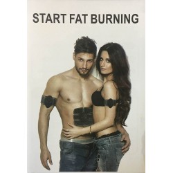 Centura electrostimulare EMS Six Pack abdominala Smart Fitness pro