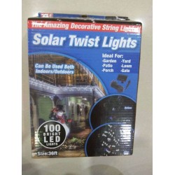 Instalatie de leduri cu incarcare solaraSolar Twist Lights