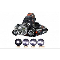 Lanterna frontala cu acumulator, Led si zoom Cree 5W