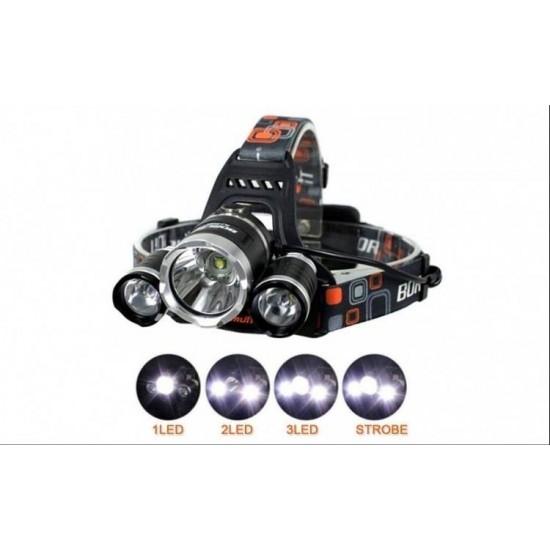 Lanterna frontala cu acumulator, Led si zoom Cree 5W - Scule și unelte - oferit de sellsell.ro