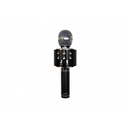 Microfon Karaoke wireless portabil / difuzor portabil Bluetooth / WSTER® WS-858 Karaoke stereo player pentru redarea muzicii, mini home KTV Karaoke pentru Apple Iphone Android Smartphone sau PC (Negru)