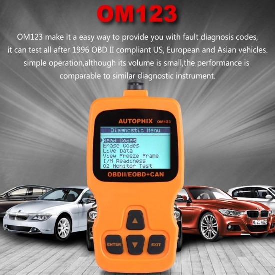 OBDMATE OM123 OBD Code Scanner OBD II / EOBD + CAN Car Diagnostics - Auto&Moto - oferit de sellsell.ro
