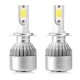 Set 2 Becuri LED C6 Auto H7, 6000K, 36 W, 3800 Lm, Argintiu - Auto&Moto - oferit de sellsell.ro