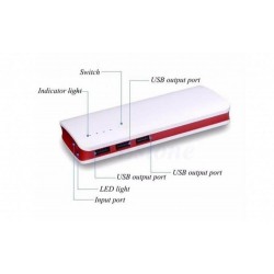 Baterie Externa Power 20000 mah cu 3 USB pentru telefoane, tablete, camere foto/video C24