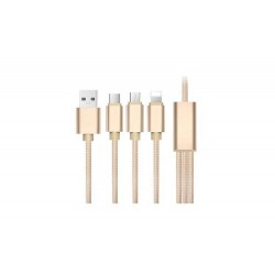 Cablu de incarcare 3 in1, compatibil cu Samsung/Iphone