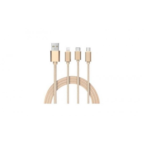 Cablu de incarcare 3 in1, compatibil cu Samsung/Iphone - Accesorii telefoane și tablete - oferit de sellsell.ro Cablu de incarcare 3 in1, compatibil cu Samsung/Iphone - Accesorii telefoane și tablete - oferit de sellsell.ro